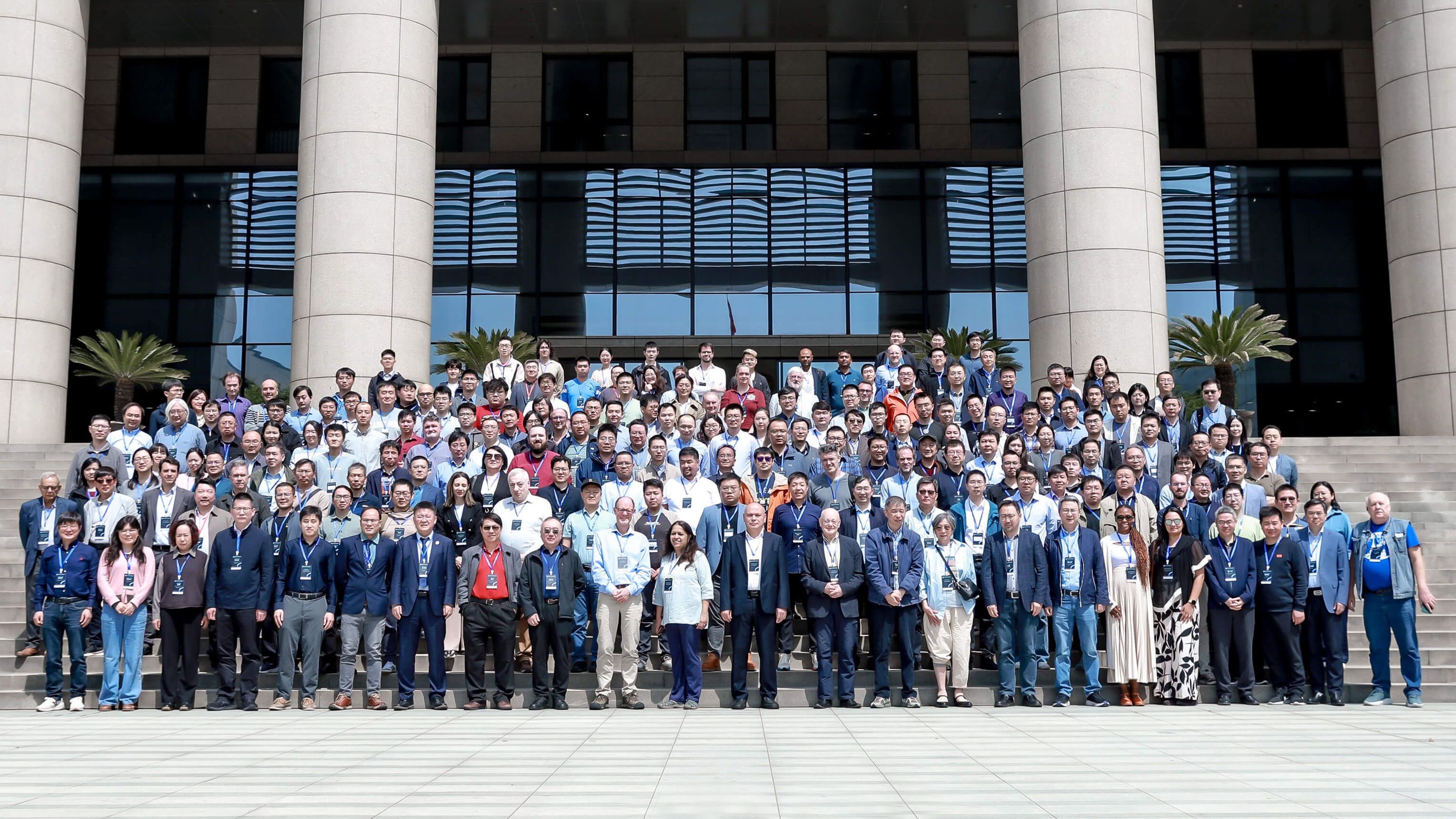 Conference group photo of about 300 people